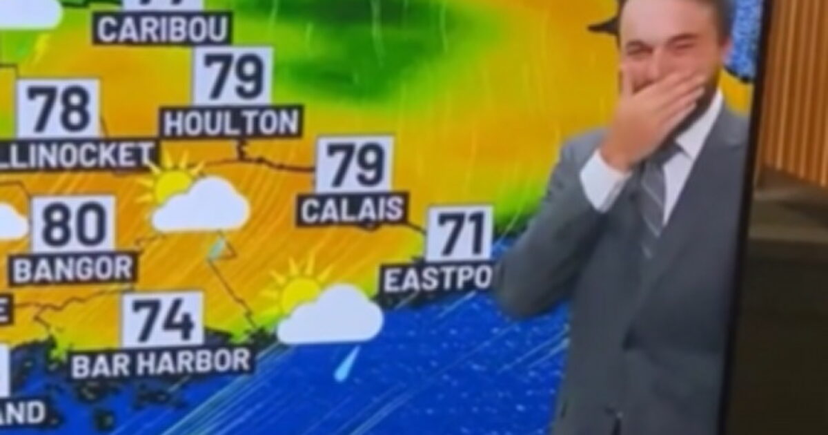 FRIDAY FUN: Maine Weatherman Can’t Stop Laughing During Broadcast, Has a Total Meltdown on the Air (VIDEO)